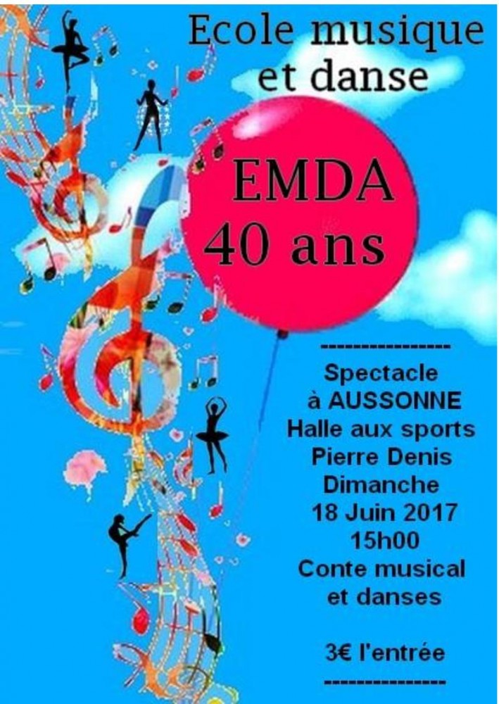 Affiche du spectacle de fin d'année